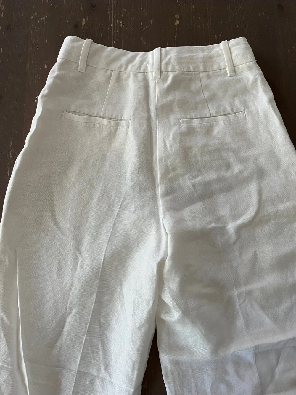 Wilfred Aritzia The Effortless Pant High-waisted wide-leg linen twill trousers